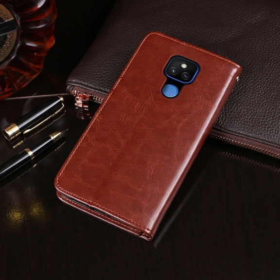 For Lenovo K12 idewei Crazy Horse Texture Horizontal Flip Leather Case with Holder & Card Slots & Wallet(White)