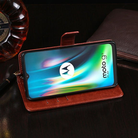 For Lenovo K12 Note idewei Crazy Horse Texture Horizontal Flip Leather Case with Holder & Card Slots & Wallet(Sky Blue)