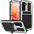 For Samsung Galaxy S21 5G R-JUST Shockproof Waterproof Dust-proof Metal + Silicone Protective Case with Holder(Silver) - free shipping - PMC TechLife - Order now!