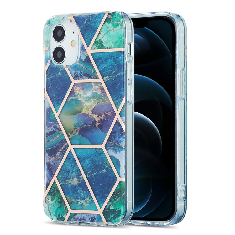 For iPhone 12 Pro Max 3D Electroplating Marble Pattern TPU Protective Case(Dark Green) - iPhone 12 Pro Max Cases by PMC TechLife | Online Shopping South Africa | PMC TechLife | Buy Now Pay Later Mobicred