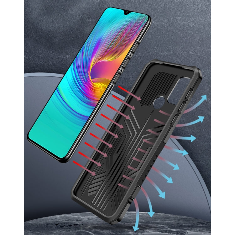 For Infinix Note7 Lite / Hot 9 Machine Armor Warrior Shockproof PC + TPU Protective Case(Black) - Infinix Cases by idewei | Online Shopping South Africa | PMC TechLife