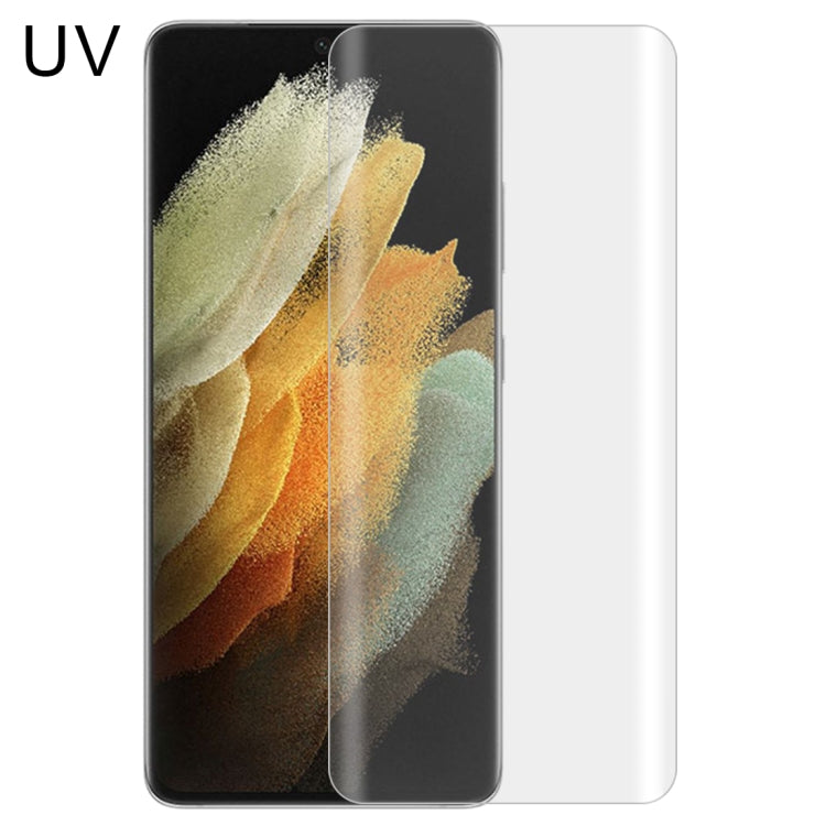For Samsung Galaxy S21 Ultra 5G UV Liquid Curved Full Glue Tempered Glass Film - Galaxy S21 Ultra 5G Tempered Glass by PMC TechLife | Online Shopping South Africa | PMC TechLife