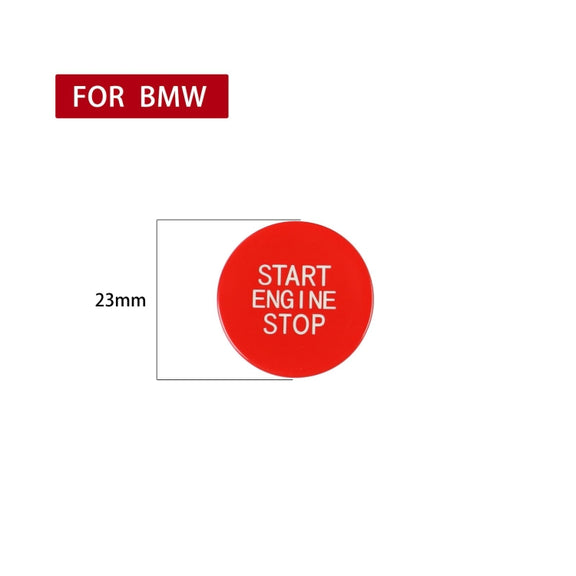 Car Carbon Fiber One-button Start Decorative Sticker for BMW 3 Series / G20 / G05 / G06 / G07 / G14 / G29 / F40 / F44(Red)