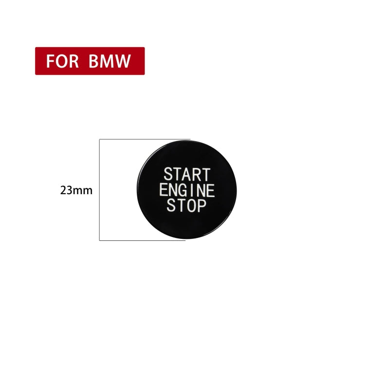 Car Carbon Fiber One-button Start Decorative Sticker for BMW 3 Series / G20 / G05 / G06 / G07 / G14 / G29 / F40 / F44(Black) - Car Interior Mouldings by PMC Jewellery | Online Shopping South Africa | PMC Jewellery | Buy Now Pay Later Mobicred