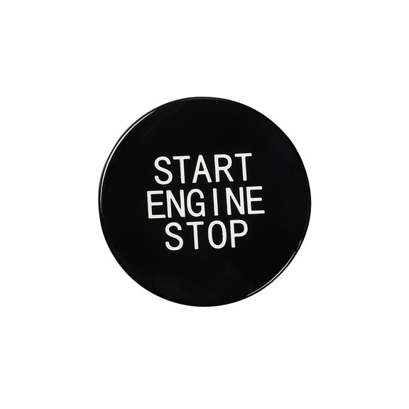 Car Carbon Fiber One-button Start Decorative Sticker for BMW 3 Series / G20 / G05 / G06 / G07 / G14 / G29 / F40 / F44(Black)