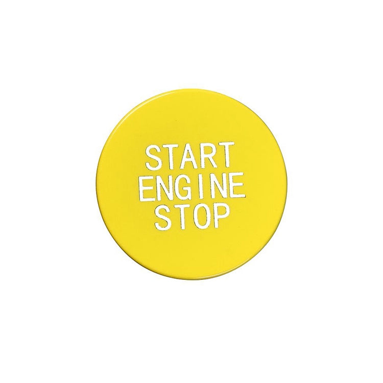 Car Carbon Fiber One-button Start Decorative Sticker for BMW 3 Series / G20 / G05 / G06 / G07 / G14 / G29 / F40 / F44(Yellow) - free shipping - PMC Jewellery - Order now!