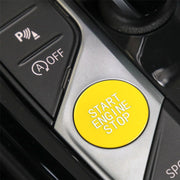 Car Carbon Fiber One-button Start Decorative Sticker for BMW 3 Series / G20 / G05 / G06 / G07 / G14 / G29 / F40 / F44(Yellow)