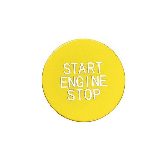 Car Carbon Fiber One-button Start Decorative Sticker for BMW 3 Series / G20 / G05 / G06 / G07 / G14 / G29 / F40 / F44(Yellow)