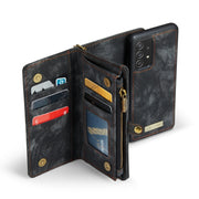 For Samsung Galaxy A52 5G / 4G CaseMe Detachable Multifunctional Horizontal Flip Leather Case, with Card Slot & Holder & Zipper Wallet & Photo Frame(Black)