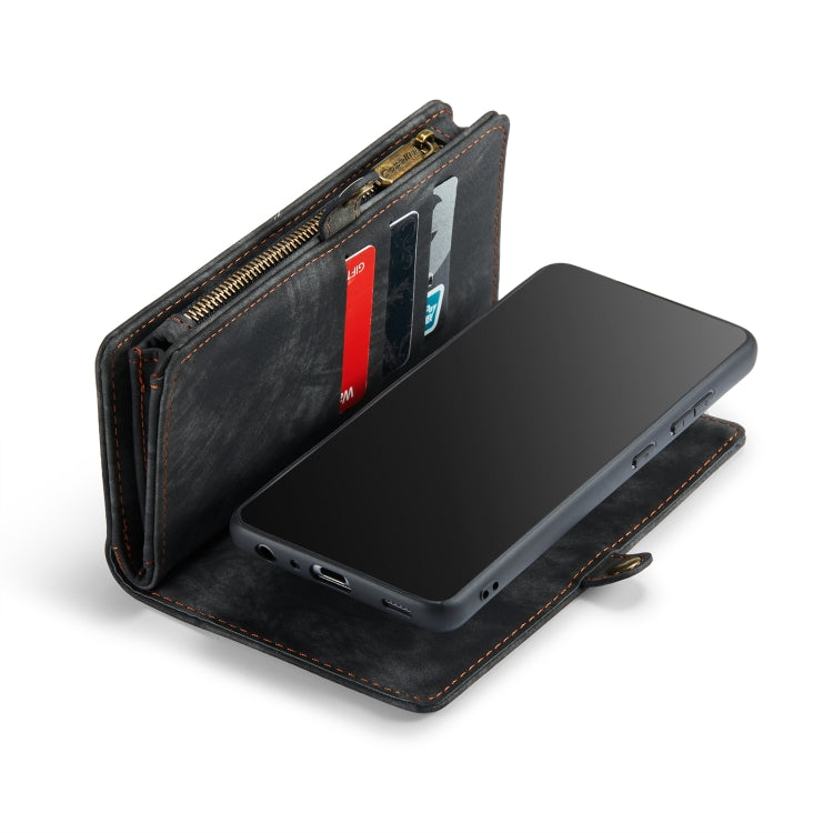 For Samsung Galaxy A52 5G / 4G CaseMe Detachable Multifunctional Horizontal Flip Leather Case, with Card Slot & Holder & Zipper Wallet & Photo Frame(Black)