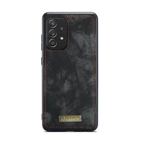 For Samsung Galaxy A72 5G / 4G CaseMe-008 Detachable Multifunctional Flip Leather Phone Case(Black)
