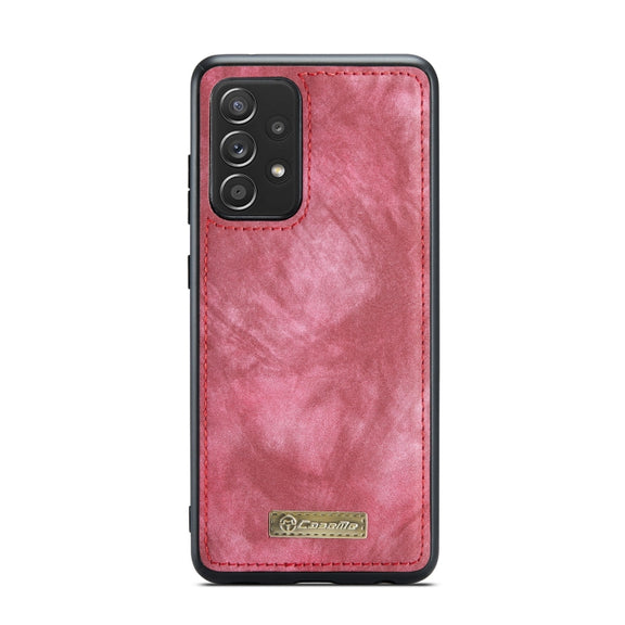 For Samsung Galaxy A72 5G / 4G CaseMe-008 Detachable Multifunctional Flip Leather Phone Case(Red)