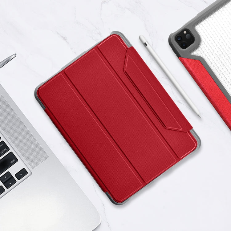 For iPad Pro 12.9 2022 / 2021 / 2020 Mutural Yagao Series PC Horizontal Flip Leather Tablet Case with Holder & Pen Slot(Red) - free shipping - PMC TechLife - Order now!