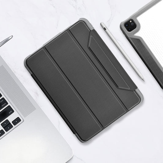 For iPad Pro 12.9 2022 / 2021 / 2020 Mutural Yagao Series PC Horizontal Flip Leather Tablet Case with Holder & Pen Slot(Grey) - free shipping - PMC Jewellery - Order now!