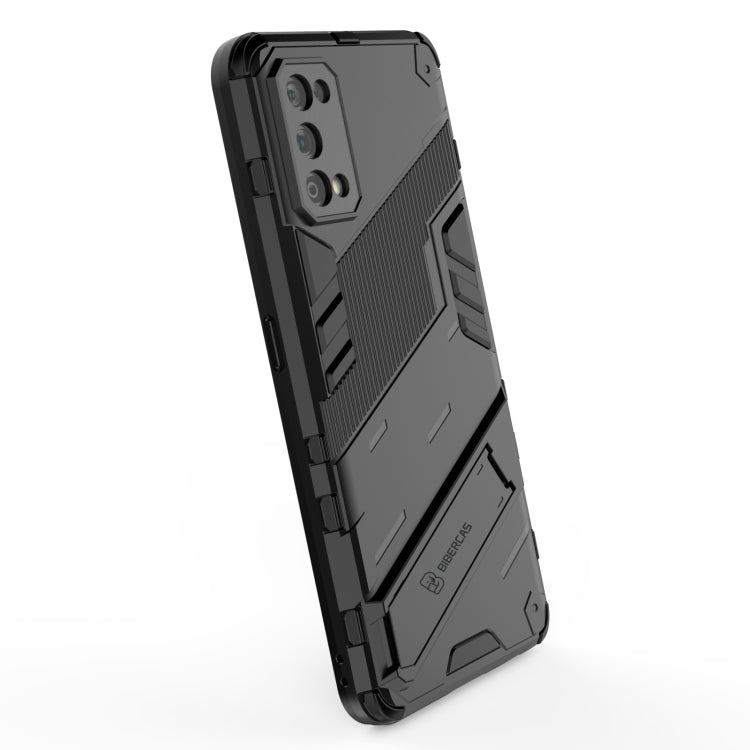 For OPPO Realme 7 Pro Punk Armor 2 in 1 PC + TPU Shockproof Case with Invisible Holder(Blue) - Realme Cases by PMC TechLife | Online Shopping South Africa | PMC TechLife | Buy Now Pay Later Mobicred