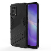 For OPPO Reno5 5G Punk Armor 2 in 1 PC + TPU Shockproof Case with Invisible Holder(Black)