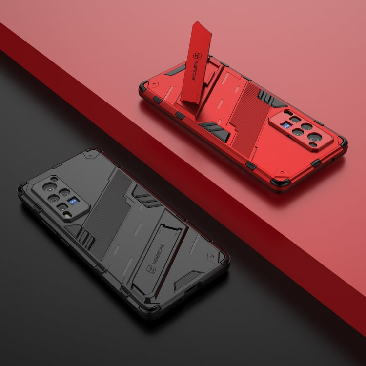 Punk Armor 2 in 1 PC + TPU Shockproof Case with Invisible Holder For vivo X60 Pro(Rose Red) - vivo Cases by PMC TechLife | Online Shopping South Africa | PMC TechLife