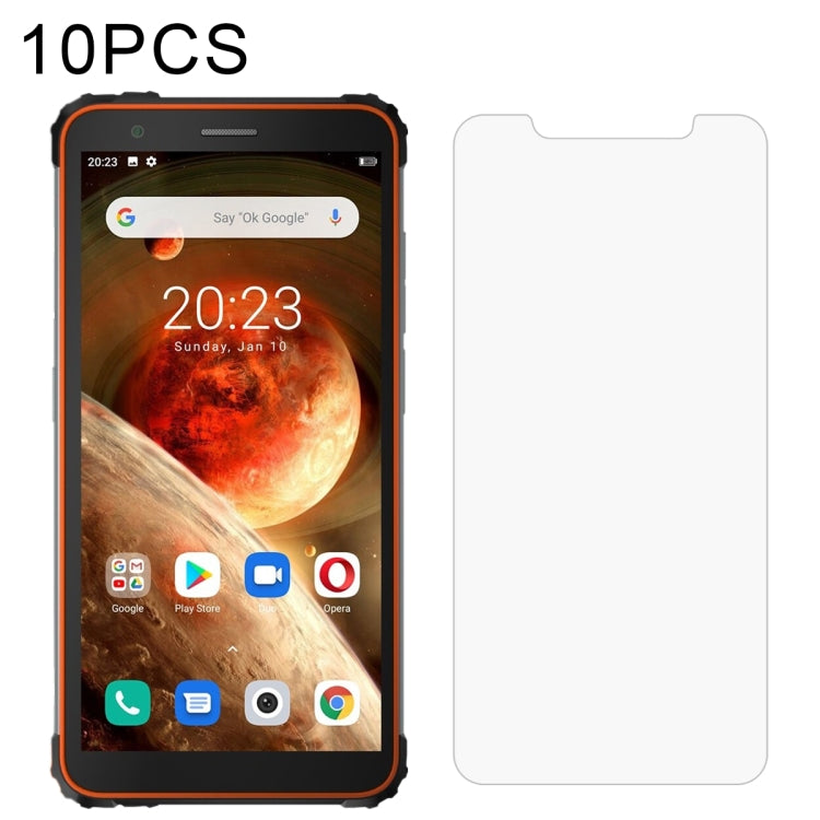 For Blackview BV6600 10 PCS 0.26mm 9H Surface Hardness 2.5D Explosion-proof Tempered Glass Non-full Screen Film - Others by PMC TechLife | Online Shopping South Africa | PMC TechLife