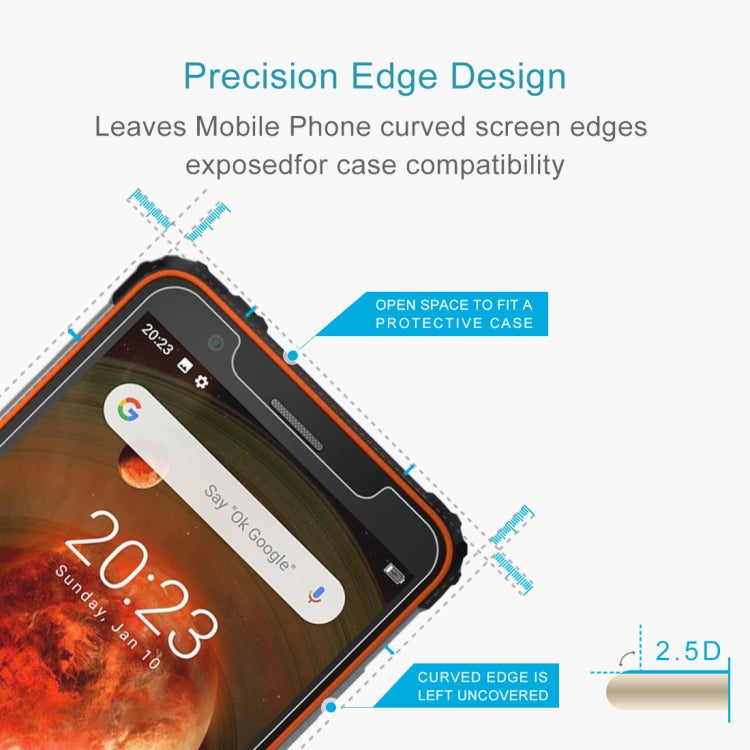 For Blackview BV6600 10 PCS 0.26mm 9H Surface Hardness 2.5D Explosion-proof Tempered Glass Non-full Screen Film - Others by PMC TechLife | Online Shopping South Africa | PMC TechLife