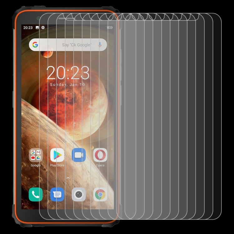 For Blackview BV6600 10 PCS 0.26mm 9H Surface Hardness 2.5D Explosion-proof Tempered Glass Non-full Screen Film - Others by PMC TechLife | Online Shopping South Africa | PMC TechLife