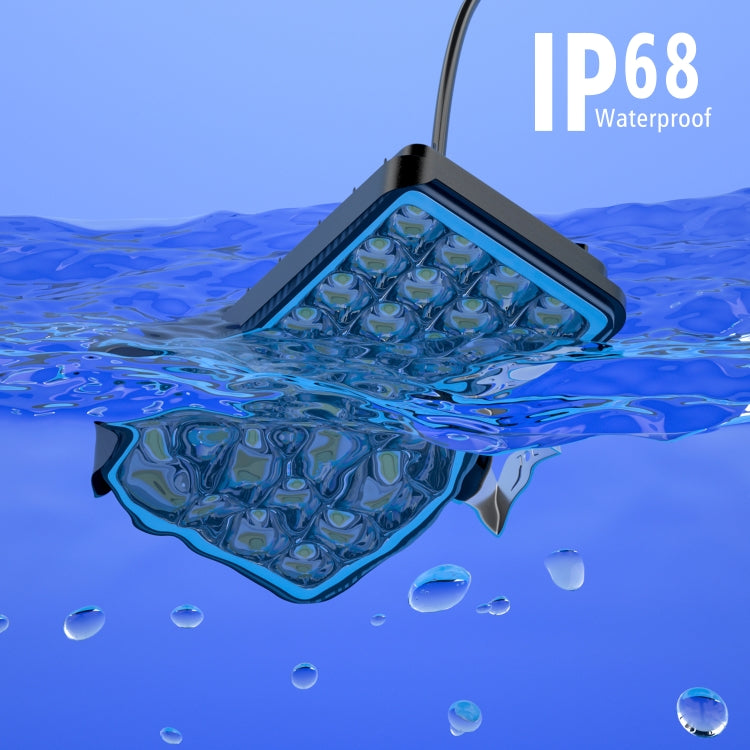 WUPP CS-1242A1 Car 4 inch Square 32LEDs Highlight Work Light Modified Front Bumper Lamp Spotlight - Work Lights by WUPP | Online Shopping South Africa | PMC TechLife | Buy Now Pay Later Mobicred