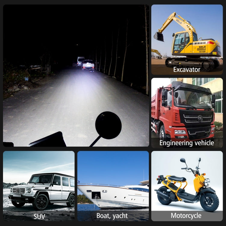 WUPP CS-1242A1 Car 4 inch Square 32LEDs Highlight Work Light Modified Front Bumper Lamp Spotlight - Work Lights by WUPP | Online Shopping South Africa | PMC TechLife | Buy Now Pay Later Mobicred