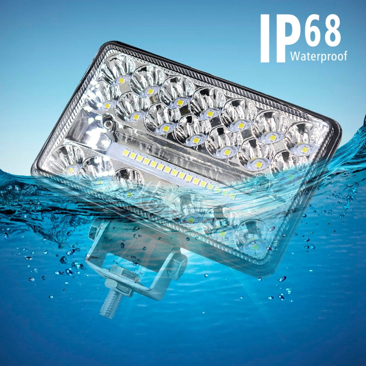 2 PCS WUPP CS-1243A1 Car 4 inch Square 20LEDs Highlight Work Light Modified Spotlight - free shipping - PMC Jewellery - Order now!