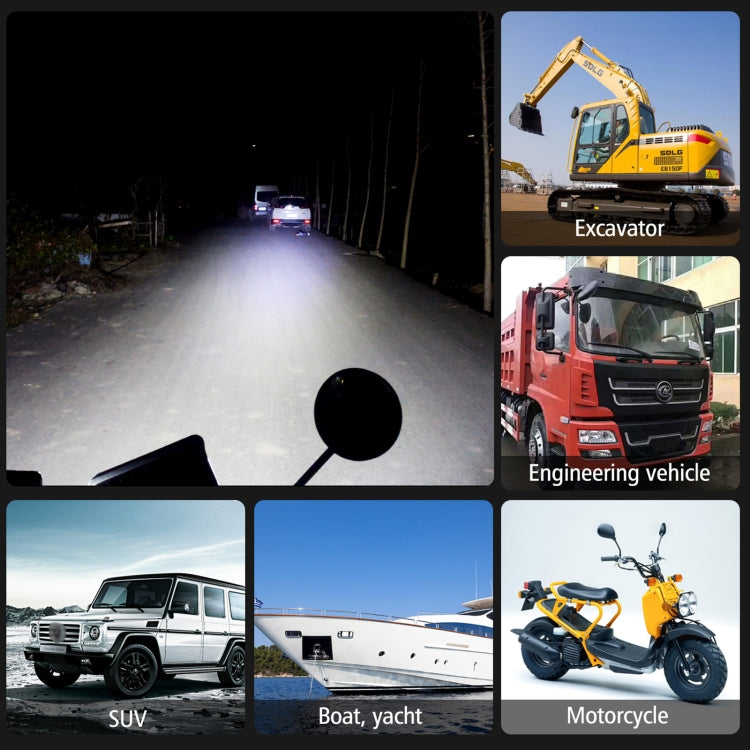 2 PCS WUPP CS-1243A1 Car 4 inch Square 20LEDs Highlight Work Light Modified Spotlight - free shipping - PMC Jewellery - Order now!