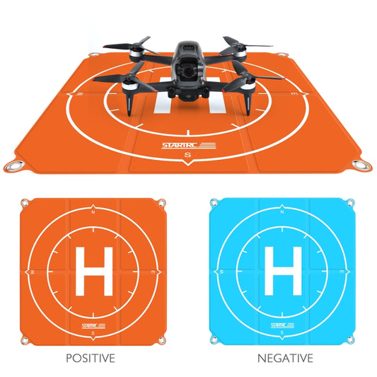 STARTRC 1109143 50cm Portable Drone Universal Foldable Square Parking Apron Landing Pad for DJI FPV / mini 2 / Mavic Air 2 / Air 2S(Orange+Blue) - free shipping - PMC Jewellery - Order now!