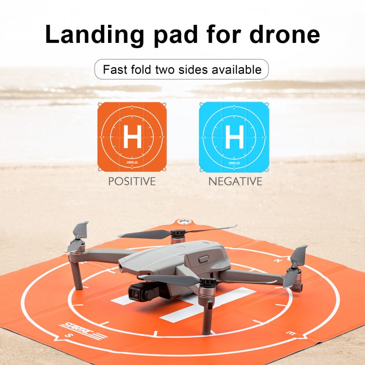 STARTRC 1109143 50cm Portable Drone Universal Foldable Square Parking Apron Landing Pad for DJI FPV / mini 2 / Mavic Air 2 / Air 2S(Orange+Blue) - free shipping - PMC TechLife - Order now!