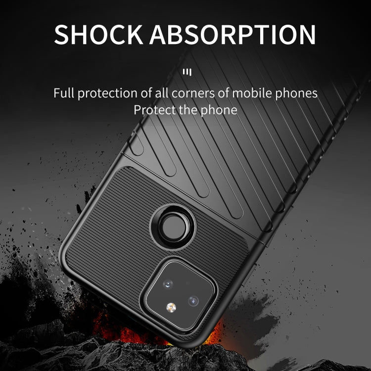 For Google Pixel 5A Thunderbolt Shockproof TPU Protective Soft Case(Black) - Google Cases by PMC TechLife | Online Shopping South Africa | PMC TechLife | Buy Now Pay Later Mobicred