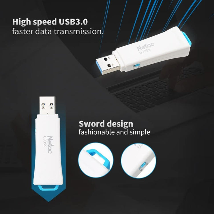 Netac U335S USB 3.0 High Speed Antivirus Write Protection USB Flash Drives U Disk, Capacity:128GB - free shipping - PMC Jewellery - Order now!
