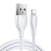 Remax RC-160i 2.1A 8 Pin Lesu Pro Series Charging Data Cable, Length: 1m(White)
