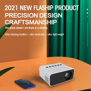 T500 1920x1080P 80 Lumens Portable Mini Home Theater LED HD Digital Projector With Remote Control & Adaptor(Yellow)