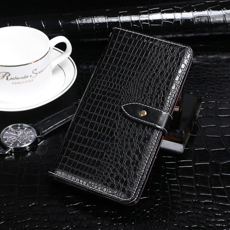 For TCL 10 5G idewei Crocodile Texture Horizontal Flip Leather Case with Holder & Card Slots & Wallet(Black) - free shipping - PMC TechLife - Order now!