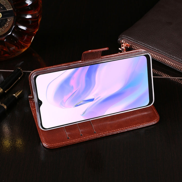 For Blackview A70 idewei Crazy Horse Texture Horizontal Flip Leather Case with Holder & Card Slots & Wallet(Red) - More Brand by idewei | Online Shopping South Africa | PMC TechLife | Buy Now Pay Later Mobicred