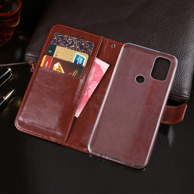 For Blackview A70 idewei Crazy Horse Texture Horizontal Flip Leather Case with Holder & Card Slots & Wallet(Brown) - More Brand by idewei | Online Shopping South Africa | PMC TechLife | Buy Now Pay Later Mobicred