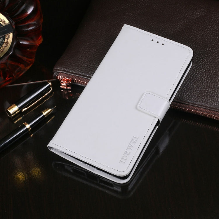 For TCL 10 5G idewei Crazy Horse Texture Horizontal Flip Leather Case with Holder & Card Slots & Wallet(White) - free shipping - PMC TechLife - Order now!