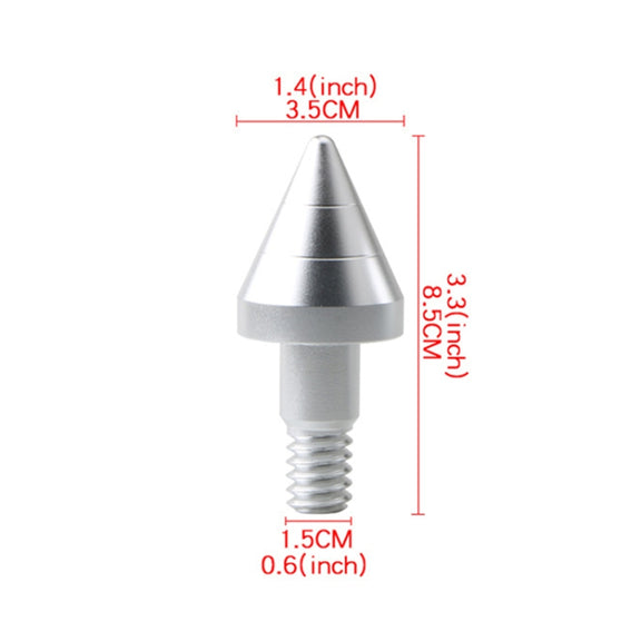 2 PCS Car Rear Anti-collision Tail Cone for Mercedes Benz Smart 2009-2014, Style:Pointed(Silver)