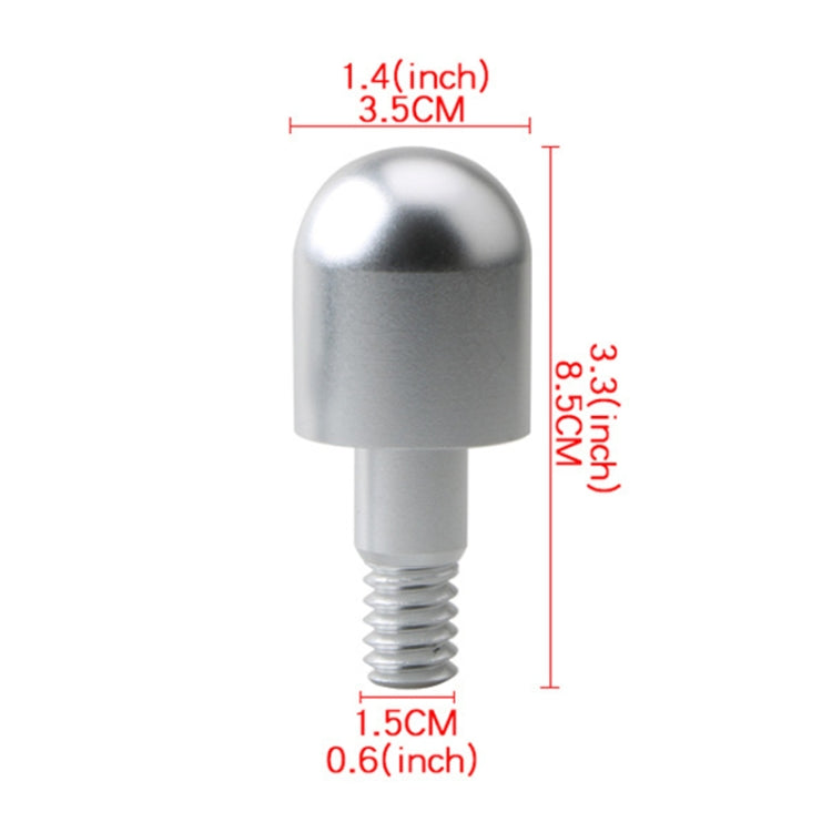2 PCS Car Rear Anti-collision Tail Cone for Mercedes Benz Smart 2009-2014, Style:Round(Silver) - free shipping - PMC Jewellery - Order now!