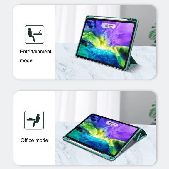 For iPad Pro 11 2022 / 2021 / 2020 Mutural Pinyue Series PC + TPU Horizontal Flip Leather Tablet Case with Holder & Pen Slot & Sleep / Wake-up Function (Purple)