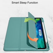 For iPad Pro 11 2022 / 2021 / 2020 Mutural Pinyue Series PC + TPU Horizontal Flip Leather Tablet Case with Holder & Pen Slot & Sleep / Wake-up Function(Mint Green)