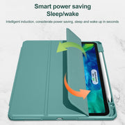 For iPad Pro 12.9 2022 / 2021 / 2020 Mutural Pinyue Series PC + TPU Horizontal Flip Leather Tablet Case with Holder & Pen Slot & Sleep / Wake-up Function (Purple)