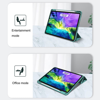 For iPad Pro 12.9 2022 / 2021 / 2020 Mutural Pinyue Series PC + TPU Horizontal Flip Leather Tablet Case with Holder & Pen Slot & Sleep / Wake-up Function(Mint Green) - free shipping - PMC Jewellery - Order now!