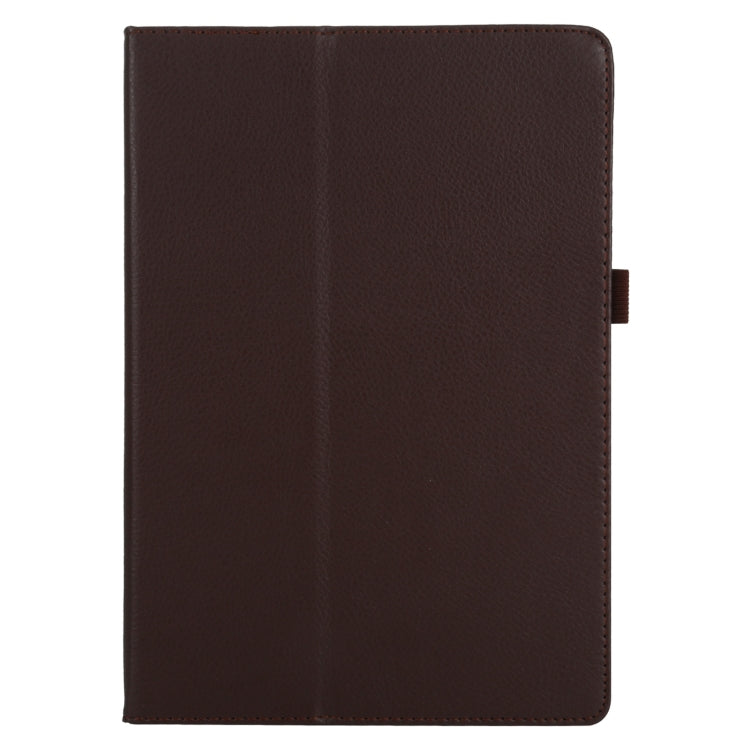 For Lenovo Tab 4 10 Plus (TB-X704) / Tab 4 10 (TB-X304) Litchi Texture Solid Color Horizontal Flip Leather Case with Holder & Pen Slot(Brown)
