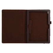 For Lenovo Tab 4 10 Plus (TB-X704) / Tab 4 10 (TB-X304) Litchi Texture Solid Color Horizontal Flip Leather Case with Holder & Pen Slot(Brown)
