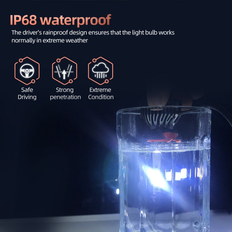 F2 9005 / HB3 / H10 2 PCS DC9-36V / 25W / 6000K / 2500LM IP68 Waterproof Car LED Headlight(Cold White Light) - LED Headlamps by PMC TechLife | Online Shopping South Africa | PMC TechLife | Buy Now Pay Later Mobicred