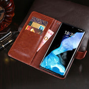 For Meizu 18 idewei Crazy Horse Texture Horizontal Flip Leather Case with Holder & Card Slots & Wallet(Black)