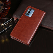For Meizu 18 idewei Crazy Horse Texture Horizontal Flip Leather Case with Holder & Card Slots & Wallet(Blue)