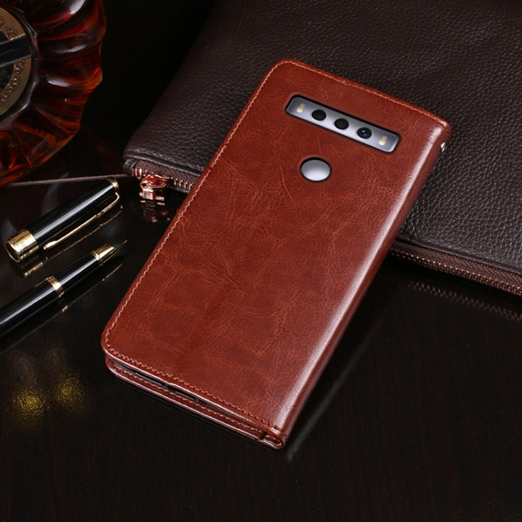 For TCL 10 SE idewei Crazy Horse Texture Horizontal Flip Leather Case with Holder & Card Slots & Wallet(Brown) - free shipping - PMC Jewellery - Order now!